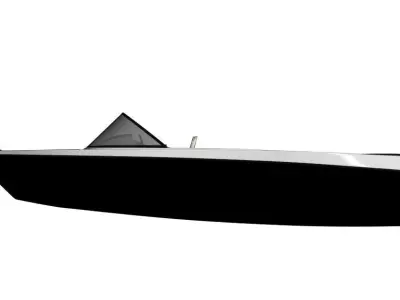 small canoe 3D model  3D model