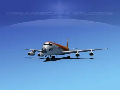 Douglas DC-8-63 Canadian Pacific 3D model