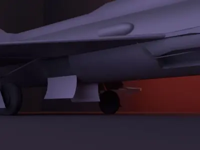 Mig 21 low poly plane for games and animations  Free low-poly 3D model