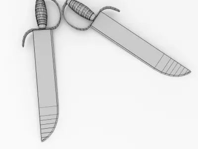Butterfly Sword 3D model purchase