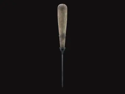 Medieval Chisels V04 Low-poly 3D model