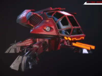 Y782 Moskito Lowpoly Low-poly 3D model