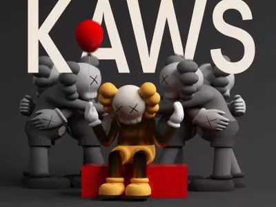 Kaws Toys 3D model
