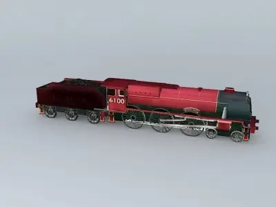 Eco Rail Track 6100 Royal Scot Dummy Old Steam Days Free 3D model