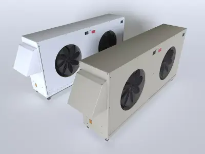 Rooftop AC hvac unit 4 Low-poly 3D model