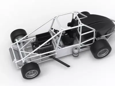 Experimental Pavement Silver Crown Car Base V3 Scale 1 to 25 3D print model