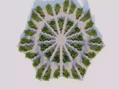 public park-Private Park Landscape 3D model purchase