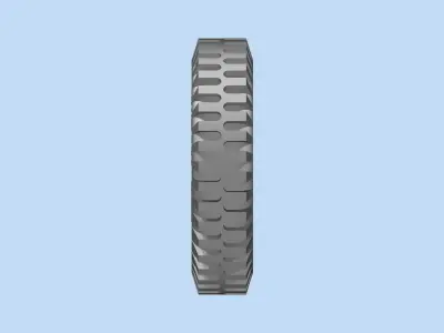 tire willys  rc modelo 3d print escala 3D print model