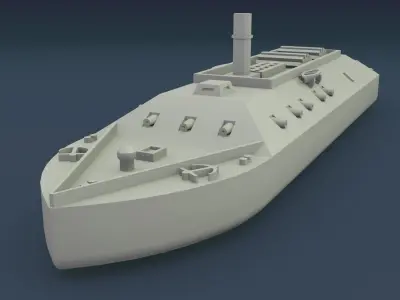 CSS LOUISIANA 1862 3D print model