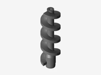 Worm Screw Free 3D model