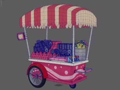 cart stall 3D model