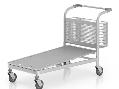 Large Shopping Cart 3D model