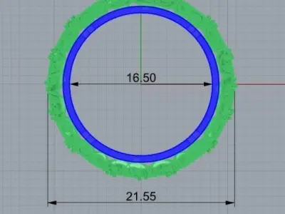 Engagment ring 3D print model