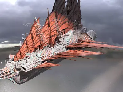 Hermes Drake ship 3D model