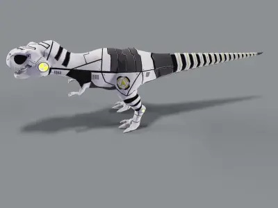 Dinosaur Robot Low-poly 3D model buy