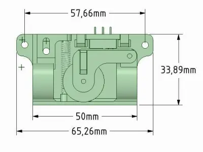 Limit switch for anchor chains adjustable force for ship models 3D print model