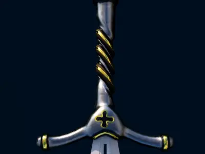 sword 3D model 2