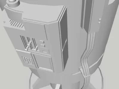 Sci-Fi Power Generator - Tech Element 3D model