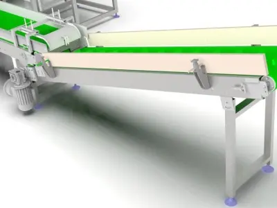 The 3D model of the Medicine Reel Diverting Conveyor Assembly 3D model