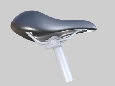 Bicycle Seat Low-poly 3D model shop