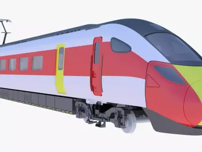 Hitachi Azuma locomotive exterior 3D model