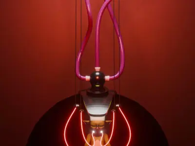 Stylized Low Poly Prop - Clone Machine - Game Ready Low-poly 3D model