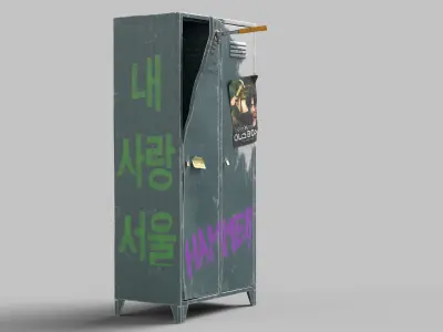 Locker 3D model buy