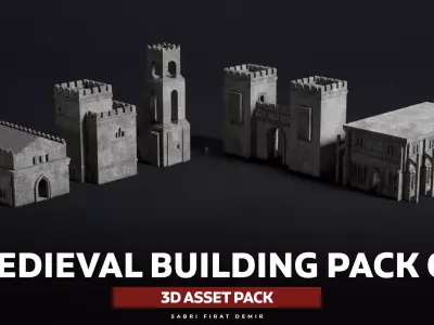 Medieval Building Pack Vol 01 Low-poly 3D model