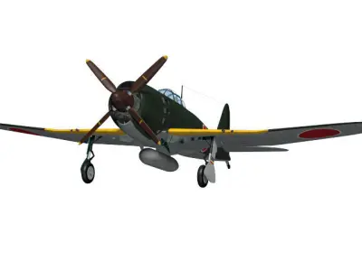 Mitsubishi A7M Reppu 3D model
