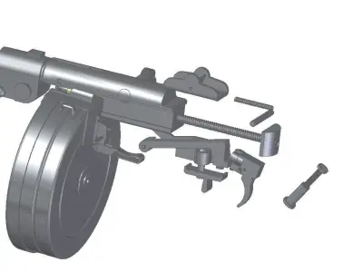 PPSh-41 rifle 3D model