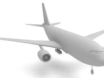 Plane High Res 3D model