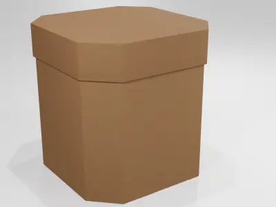 Cardboard Box 3D model