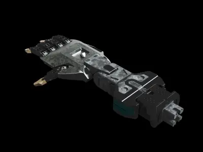 Articulated Robotic Hand industrial Gripper mecha manipulator  3D model
