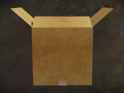 Cardboard Clean Series BoxIC G2 N5-8 3D model