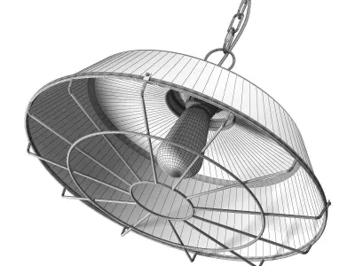 Chandelier Dark Cage Pendant 3D model