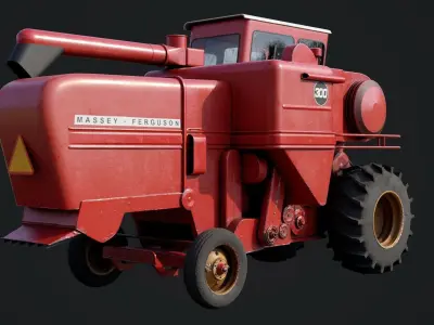 Massey Ferguson 300 combine 3D model