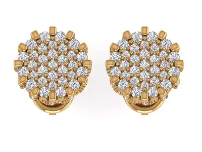 Antique Round Earing 3D print model