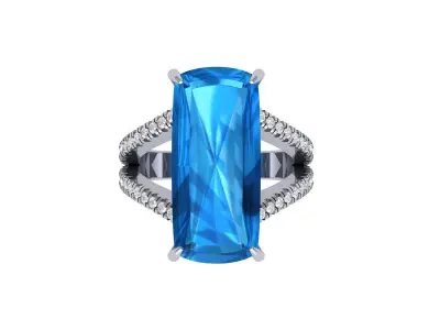 Wedding Ring  3D print model 345