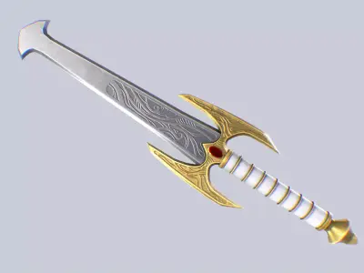 Fantasy dagger Low-poly 3D model purchase