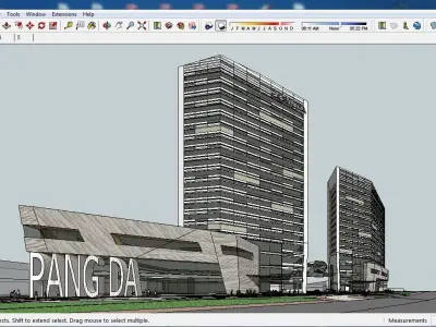 Sketchup Commercial Complex K4 3D model