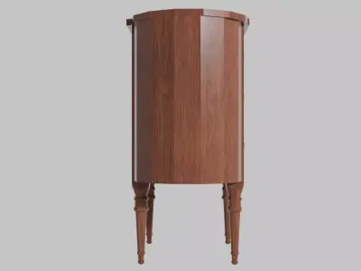 Antique Martha Washington Sewing Table Low-poly 3D model