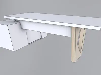 Modern Desk 3D model