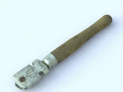 Glass Cutter Low Poly Low-poly 3D model