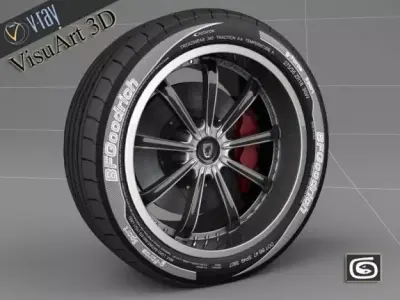 Wheel concept 1 3D model