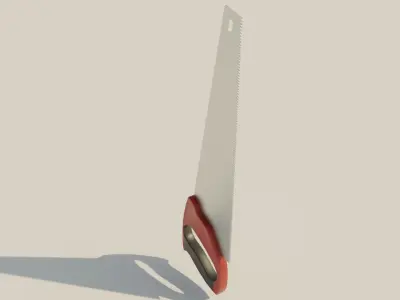 Hacksaw tool Low-poly 3D model