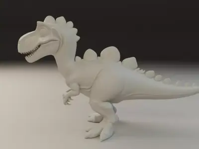 dinosaur 3D print model 3