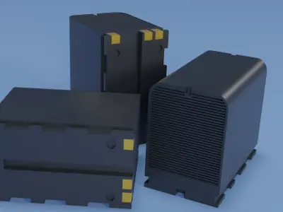 Scanstation C10 - Low poly 3D model Low-poly 3D model