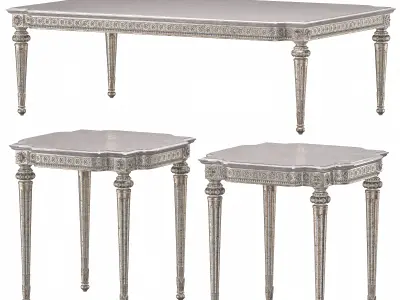 theodore alexander fontenay coffee table 3D model