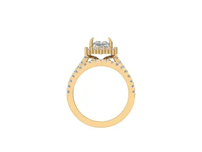 Princess Ring 3D print model 18