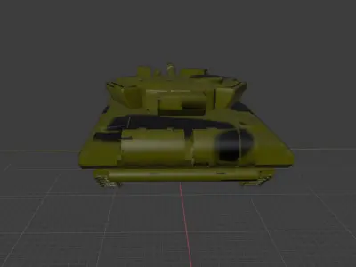 t-90 tank Low-poly 3D model get